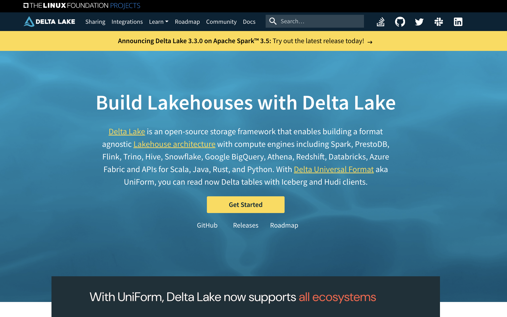 Delta Lakes Website